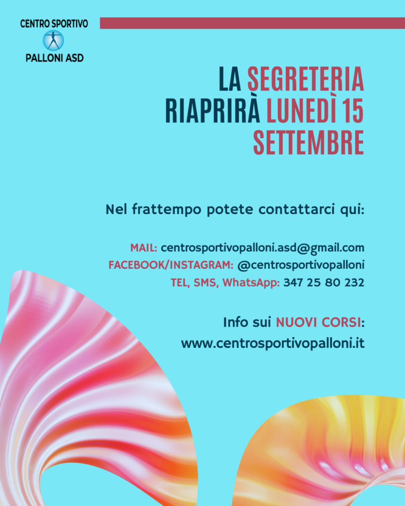 estate 2025 comunicazione nuovo anno sociale settembre